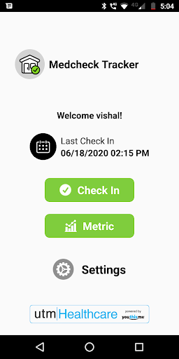 My MedCheck Screen 2