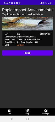 Android application StormChain screenshort
