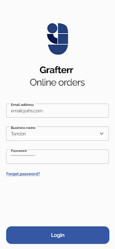 Online Orders - Grafterr Screen 2