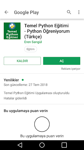 Python Dosya-Veritabanı İşleml Screen 2