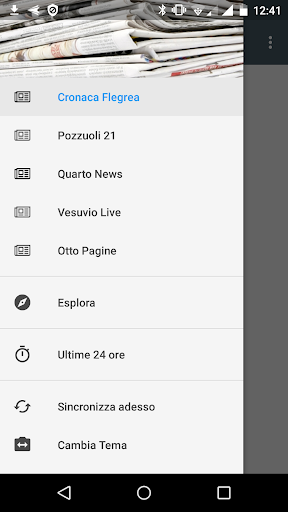 Android application Pozzuoli notizie locali screenshort
