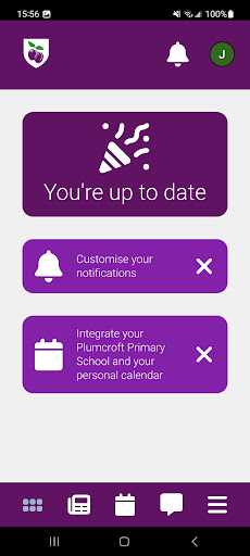 Plumcroft Primary School App Screen 2