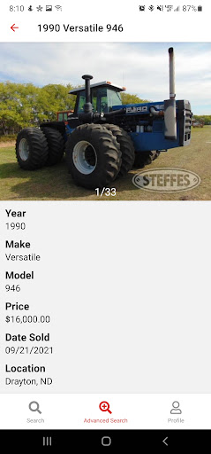 Steffes Price Guide Screenshot