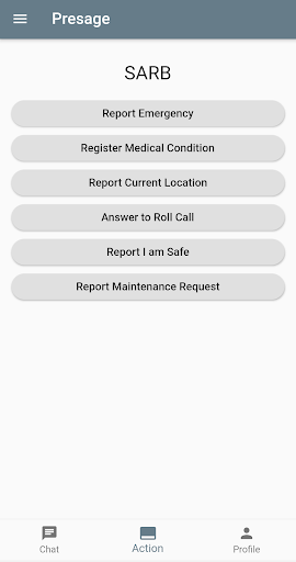 Android application Presage screenshort