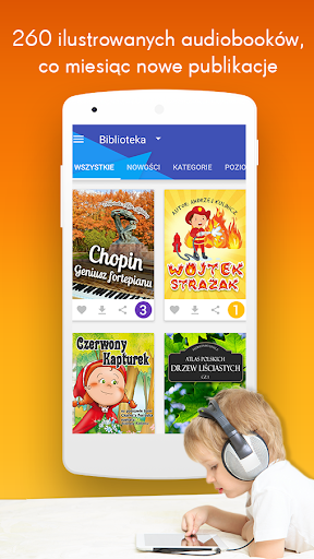 Android application Loloki - library for kids screenshort