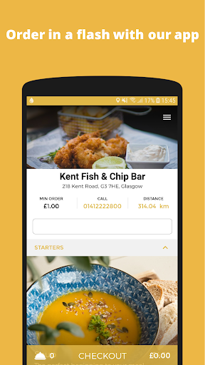 Android application Kent Fish & Chip Bar screenshort