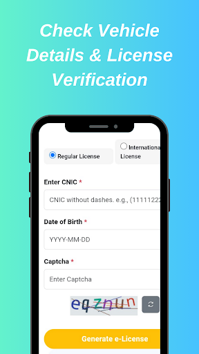 Driving License Tracking Screenshot