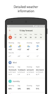 Captura de tela Yandex.Weather