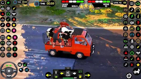 เกมส์รถบรรทุกสัตว์ในฟาร์ม 3D