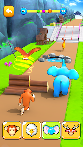 Animal Shape Transforming Race