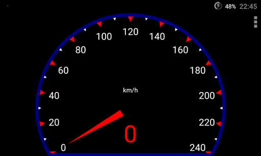 Android application Simple GPS Speedometer screenshort
