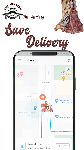Android application Meatery Driver screenshort