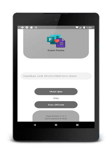 Exam Forms Screen 3