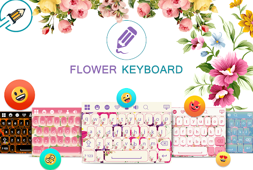Android application Flowers Keyboard screenshort