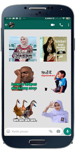 Stiker WA Perang Gambar Guyon Waton WAStikerApps