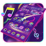 Neon Music Theme 2D icon