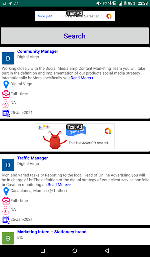 Android application Morocco Jobs, Jobs in Morocco screenshort