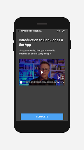 Dan Jones Sleep Stories Screen 2