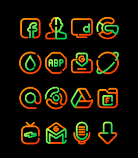 Snímek obrazovky Marigold - Lines Icon Pack