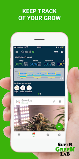 Android application SuperGreenLab - Grow Assistant screenshort