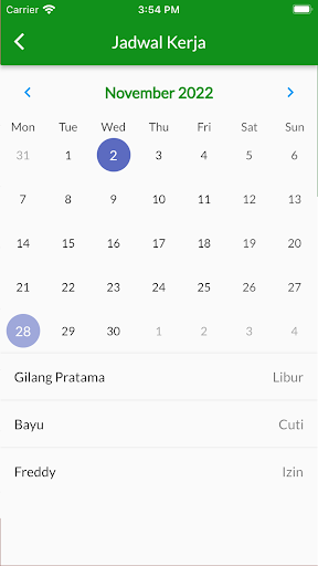 HR Portal Puri Raharja Screen 2