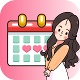 Period tracker & calculator icon