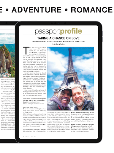 Screenshot of Passport Magazine