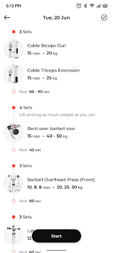 Afterburn Performance+ Screen 3