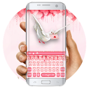 Pink Rose Love Letter Keyboard  Icon