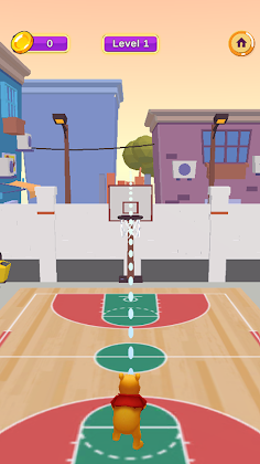 Winni the Poo Basket Ball - Screenshot 1