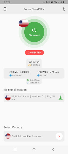 Secure Shield VPN - Safer net Screen 2