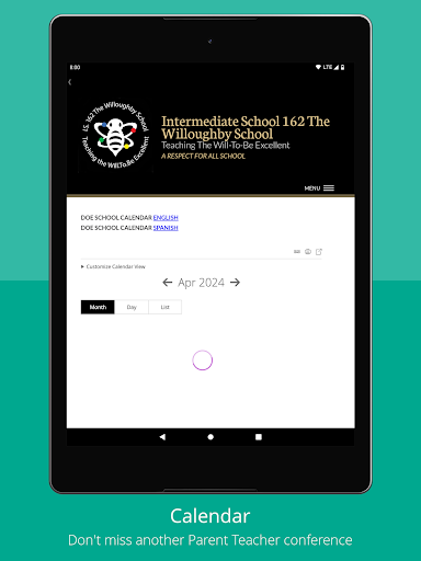 Android application The Willoughby School I.S. 162 screenshort