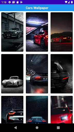 Android application Cars wallpaper screenshort