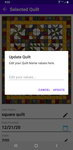 Quilt Keeper Screen 3