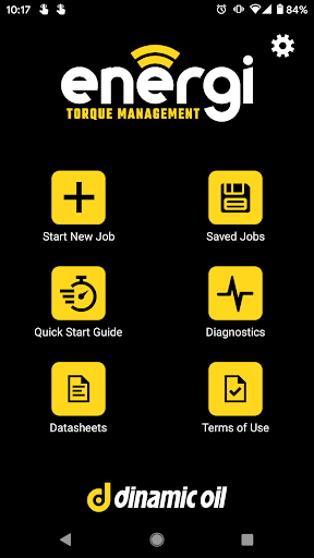 Android application Energi Torque Management screenshort