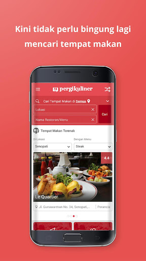 Android application PergiKuliner screenshort