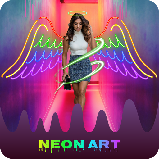Neon Art Photo : Spiral Effect Download on Windows
