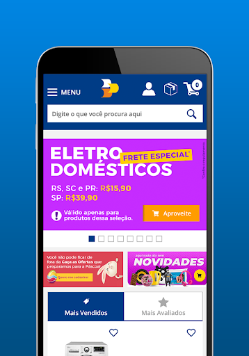 Android application Lojas Colombo screenshort