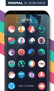 Minimal O Icon Pack Patched APK 5