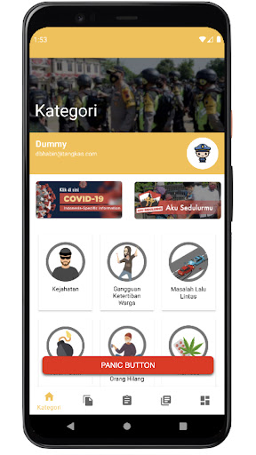 Android application Si Tangkas screenshort