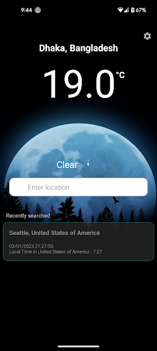 Android application Weather247 screenshort