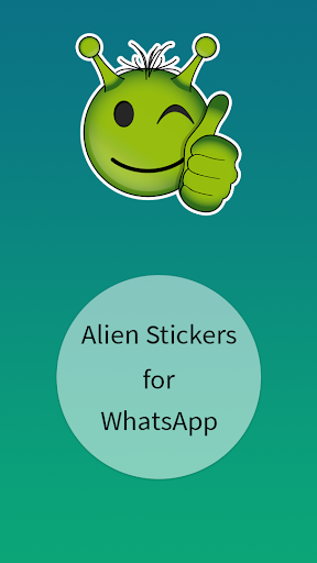 Android application Alien Stickers - WAStickerApps screenshort