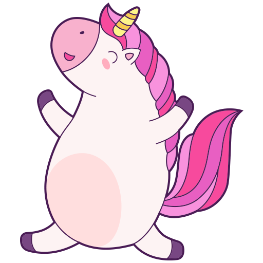 Cartoon Unicorns Stickers - WA Header - AppWisp.com