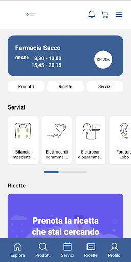 Android application Farmacia Sacco screenshort