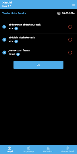 Somalia Digital Attendance Screen 2