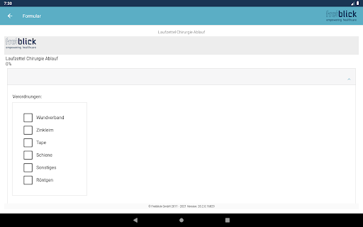 freiblick.forms Screen 2