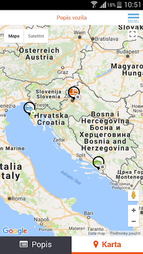 GPS Nadzor Screen 2