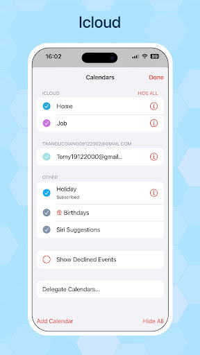 Screenshot of Calendar: To do list, Schedule