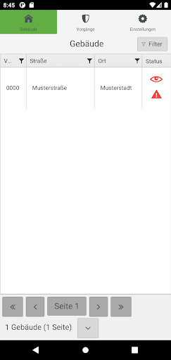 Android application mevivoMobile Dienstleister screenshort