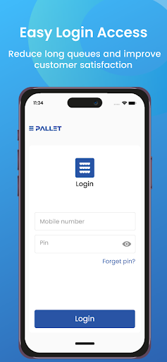 Android application Pallet mPos screenshort